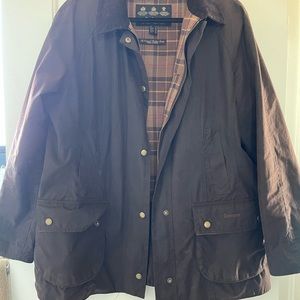Barbour Beadnell Wax jacket in brown size 10